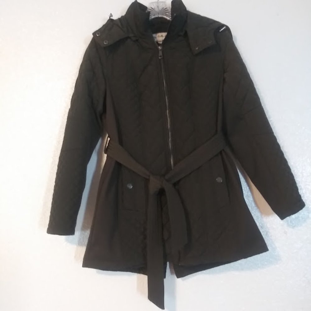 Sebby Collection women's size M olive color hooded jacket
